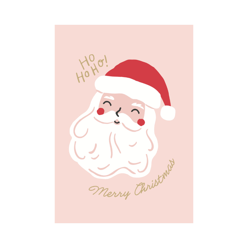 Christmas Greeting Card - HO HO HO